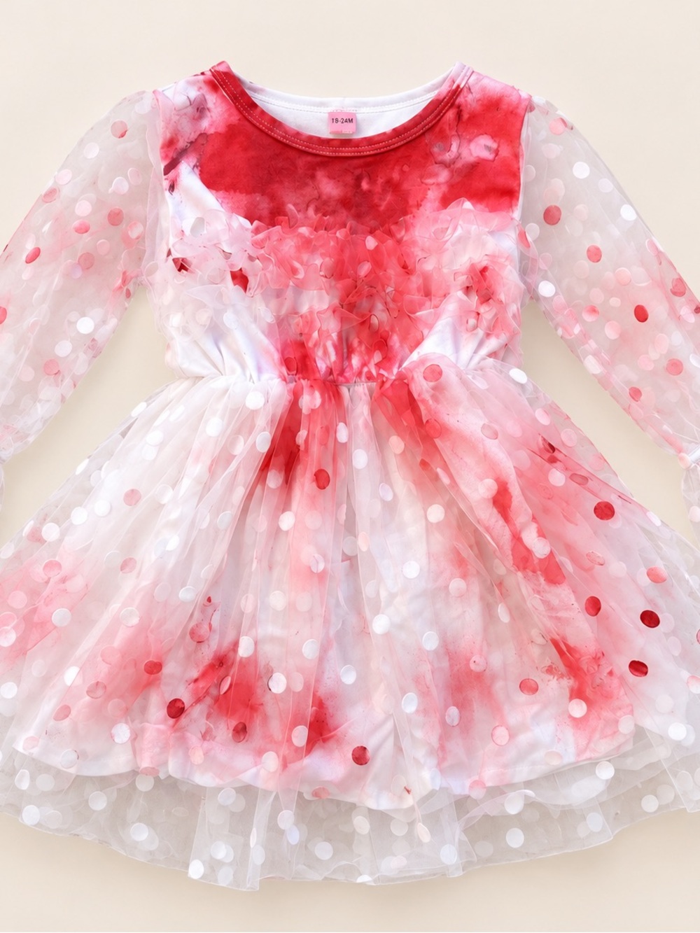 Baby Zombie Halloween Costume / Bloody Bride Costume / Dress up / Infant 18-24m